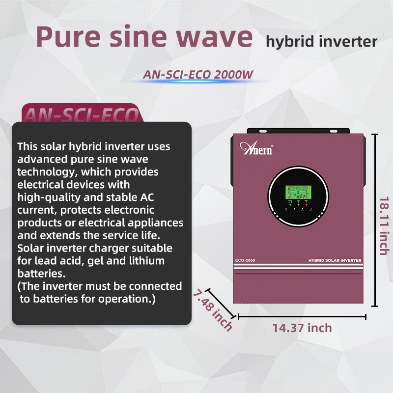Anern 3200W 2000W Off Grid Hyb - Grid Tie Inverter Limiter 2000W recensione e prezzo